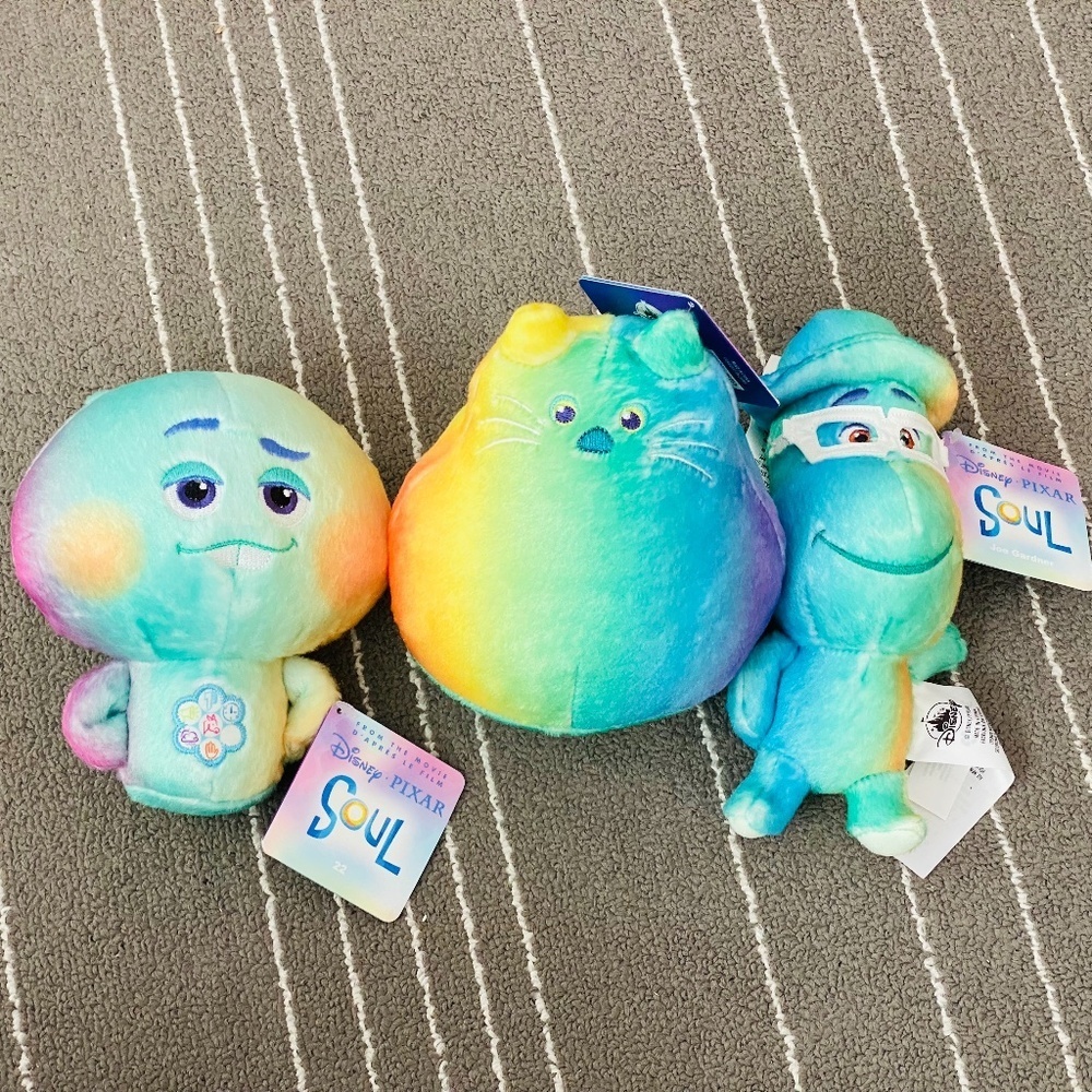 Disney Store - Set of Three Plush from Disney Pixar Soul the Movie - Picture 1 of 2